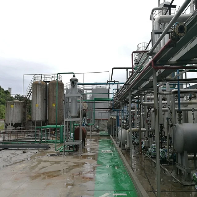 50Tons continuous tyre oil refinery machine to distill 350ppm low sulphur diesel