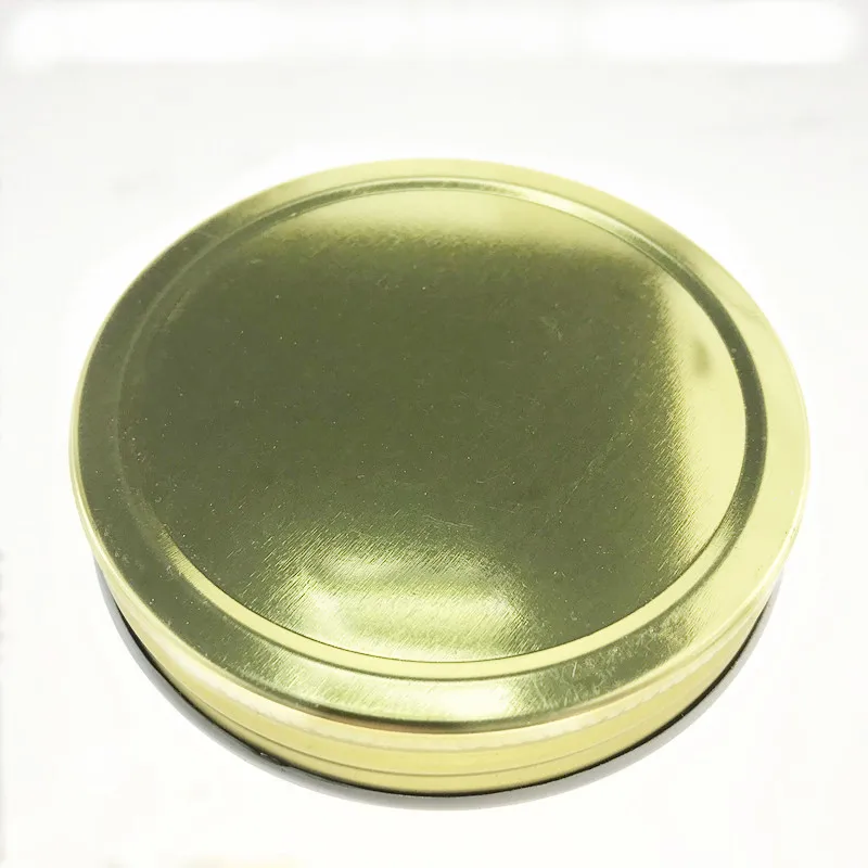 Металлическая жесть, золотые крышки для банка с широким горлышком