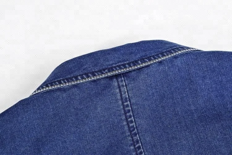 
 Прямая поставка с фабрики D & S, винтажная темно-синяя джинсовая куртка, образец стиля, Мужской Блейзер, костюм, куртка  