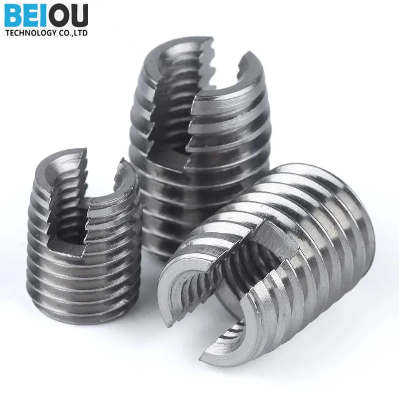 Ensat self tapping inserts threaded inserts for plastic screw holes for cast iron aluminum stainless steel