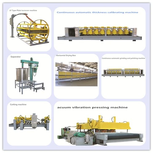 HONGFA brand automatic artificial quartz stone machinery, quartz slab production line manufacturer