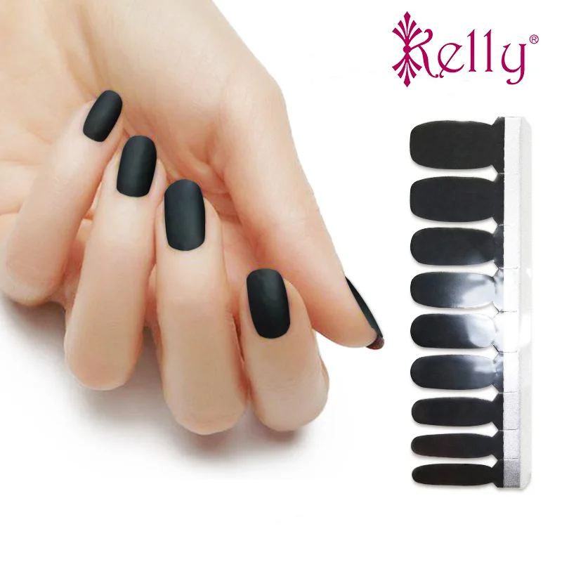 Wholesale 100%  Matte Nail Polish Patch 2D French Full Cover Nail Sticker Nail Wraps