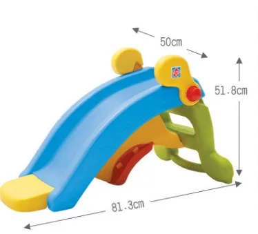 Family indoor multi-functional baby folding mini slide and rocking horse day care center kids toy for sale