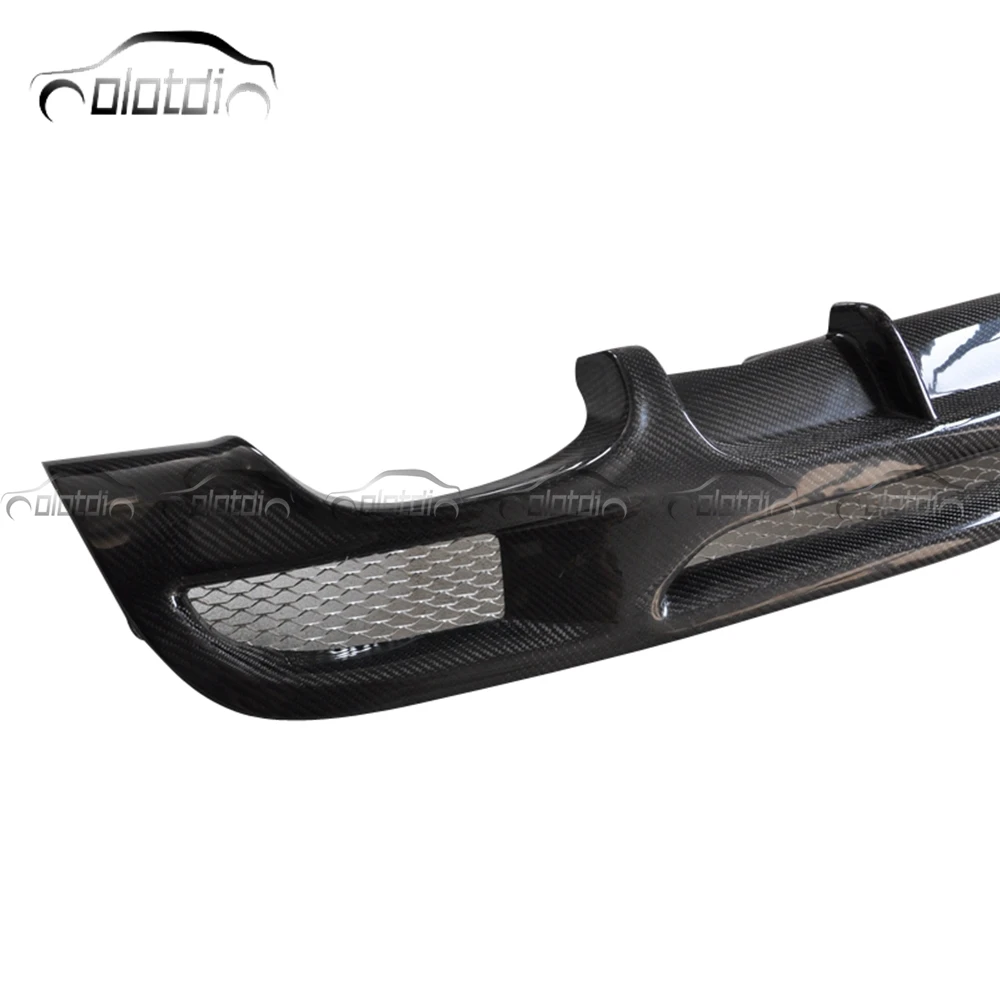 Carbon Fiber Rear Bumper Fins Spoiler Wing Lip Splitter Diffuser for Mercedes Benz W204 C63 2009+