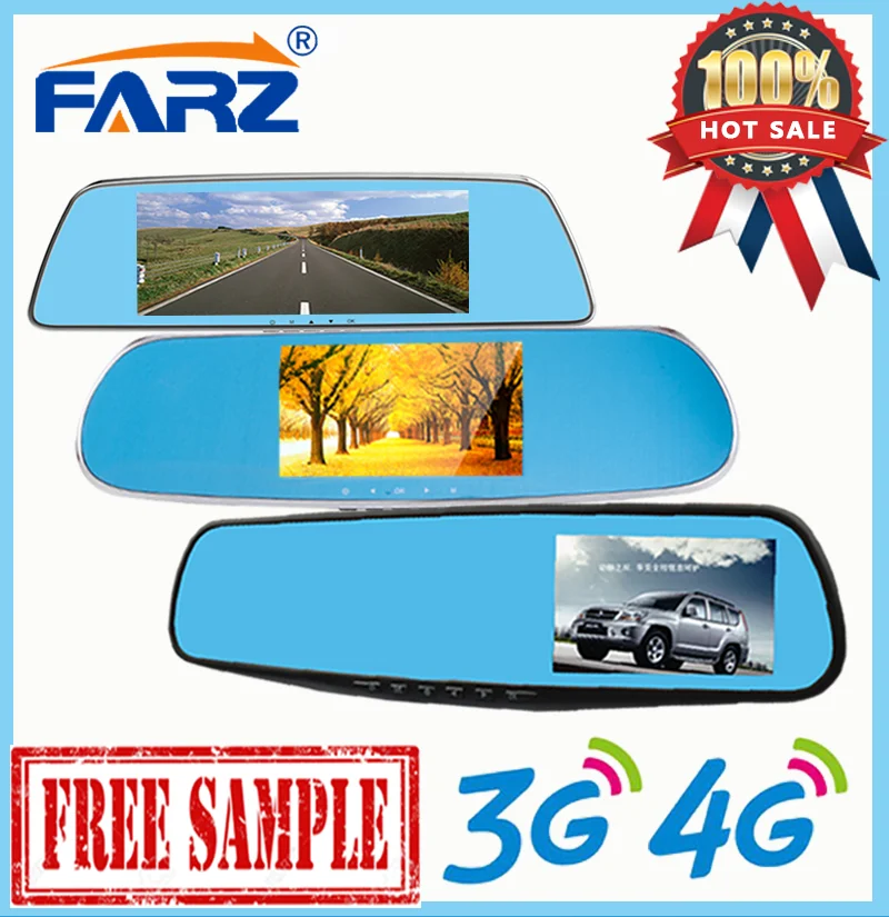 Manual Vehicle Traveling Data Recorder Car Mirror Camera Hidden In HD DVR Smart Rearview GPS Android