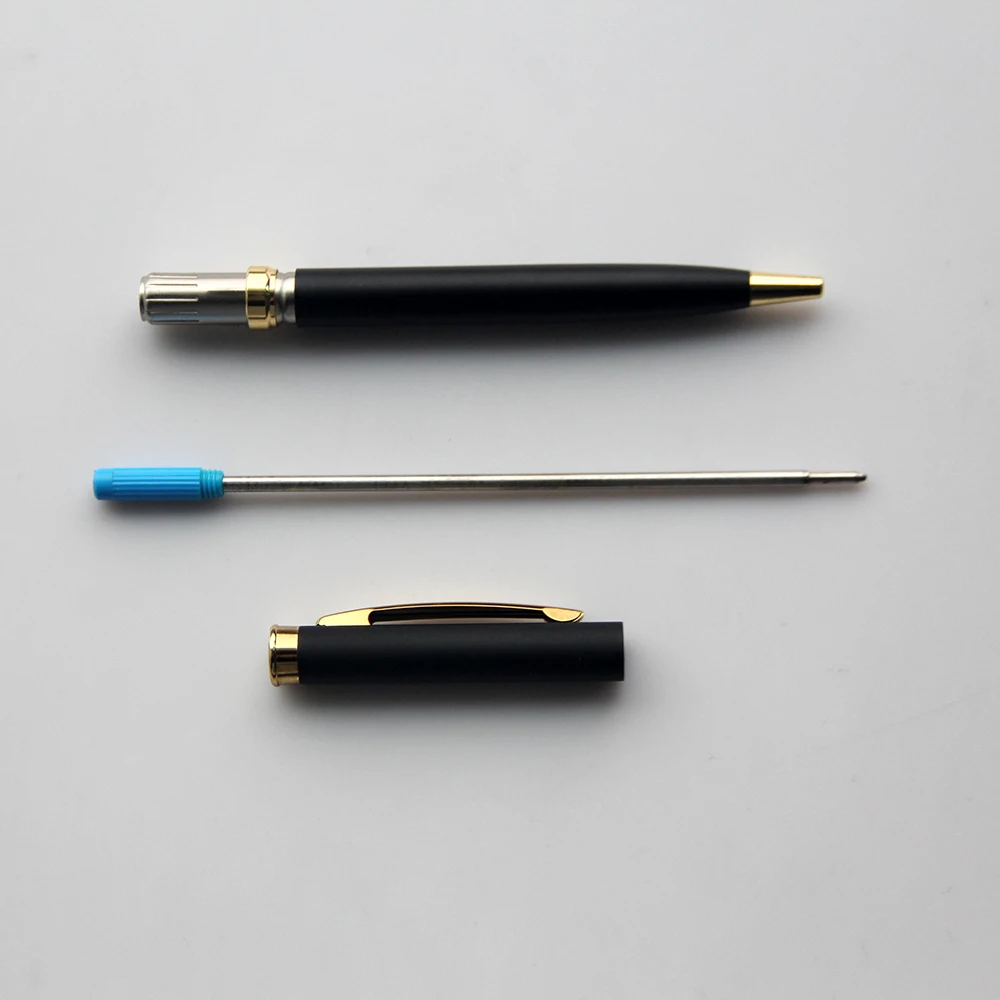 Best purchase gifts slim metal  ball pen for promotion Black matte color cross ballpoint pen