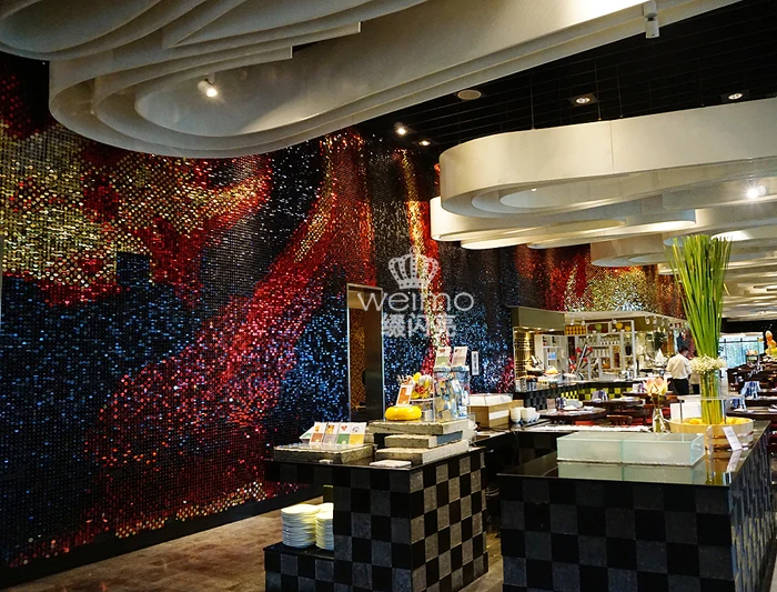 
Sequin panel interior decorative wall panel 