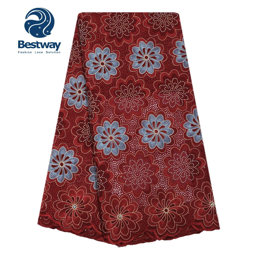 Bestway двухцветная швейцарская вуаль кружева со стразами для вечернего платья