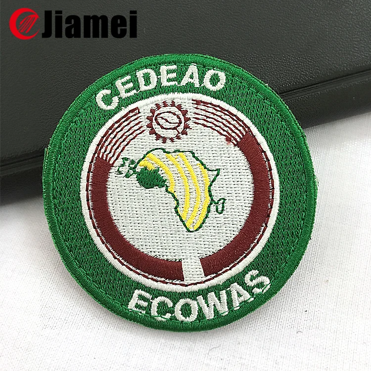 Embroidered fabric military badges and insignia