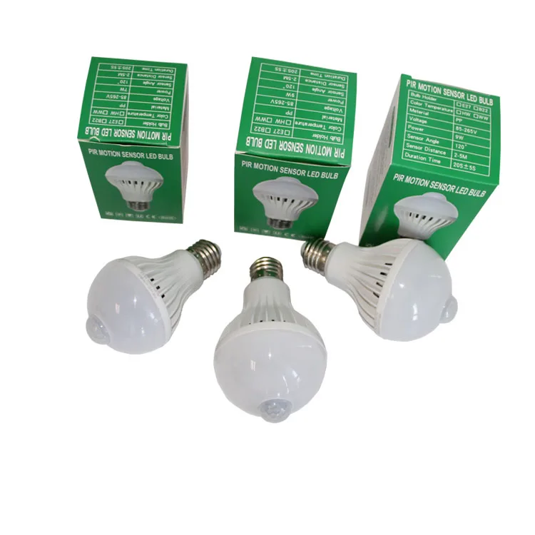Smart Human body infrared LED Light PIR Mention Sensor LED bulb