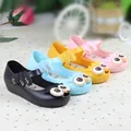 2016 Brand New Kids Mini Melissa Shoes with Owl Pattern Baby Girls Sandals Jelly Shoes Summer