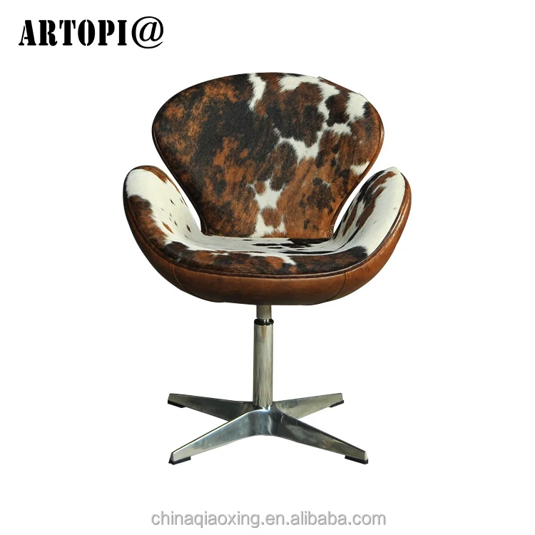 Лидер продаж; винтажные кожаное кресло Лебедь стул для гостиницы и домашнего отдыха