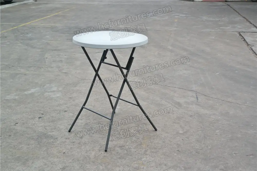Plastic foldable high top cocktail tables