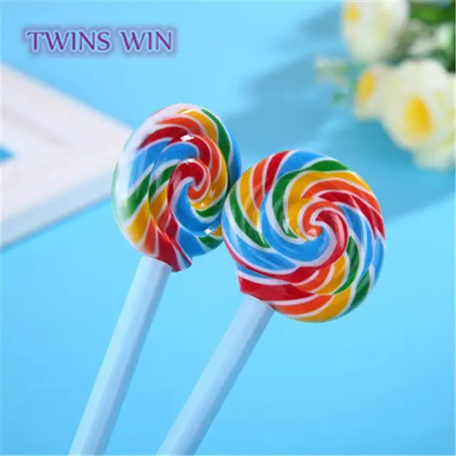 Новинка 2019, стильные школьные принадлежности, оптовая продажа, Детская гелевая ручка в виде леденцов, конфет, 1007