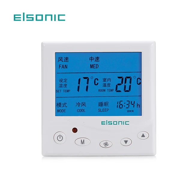 HVAC aidconditioning Programmable digital  chiller water smart controller modbus for fan coil lcd thermostat