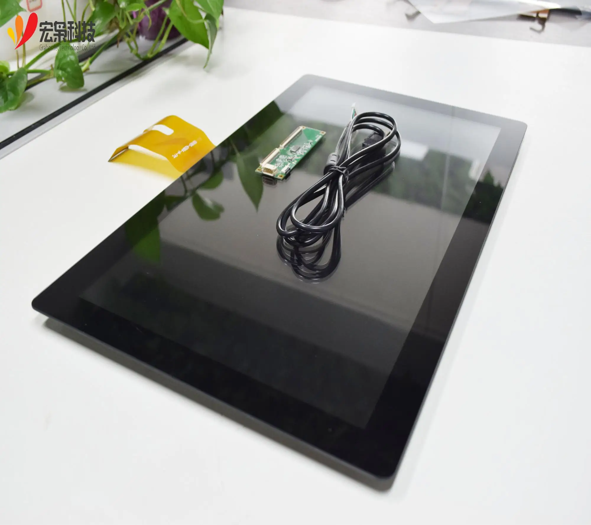 Usb 18,5 дюймов 1366x768 промышленные емкостный сенсорный экран модуль с интерфейсом LVDS