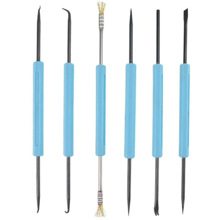 6 pcs Double-sided Blue Pack of Soldering Aid Tool