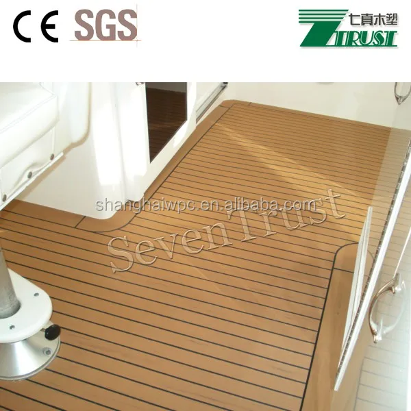 pvc rubber raw material boat decking flooring for yacht and ship