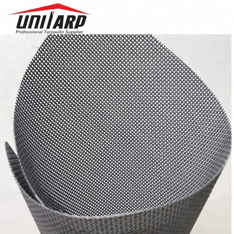 Unitarp 18 унций, сверхпрочная ПВХ Виниловая покрытая Теслин цветная сетчатая ткань для покрытия грузовика
