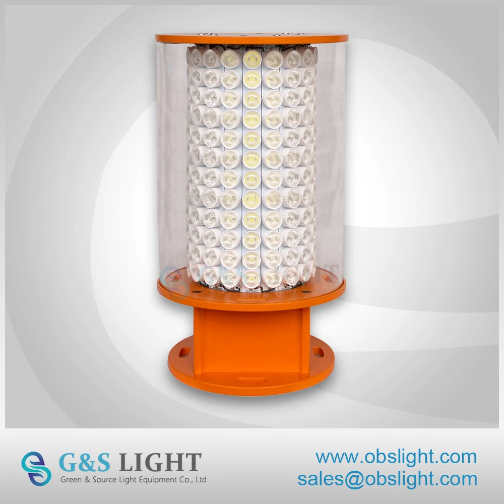 LED high intensity aviation obstruction light/warning aircraft lighting