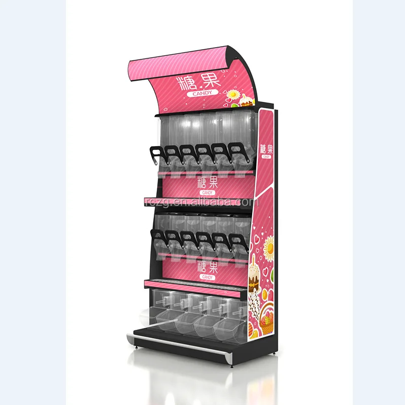 
practical candy display rack, bread display rack for supermarket, potato chip display rack 