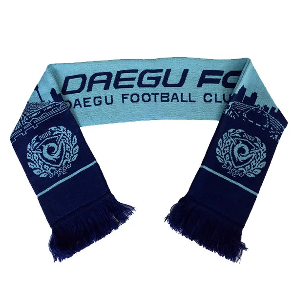 Wholesale Advertising Sport Soccer Knitted Football Team Club Scarf Korea Football Fans Scarves