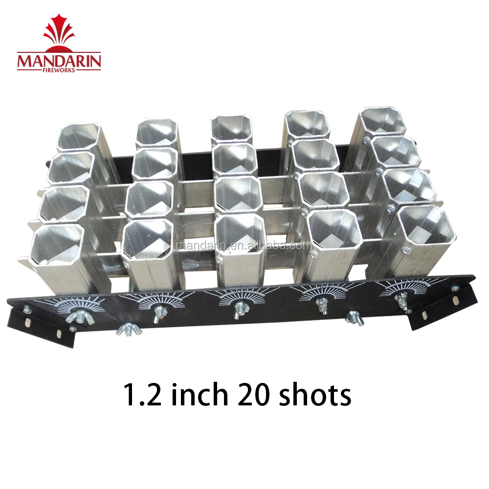 Заводская цена, 1,2 дюйма, 15 выстрелов, одинарный съемный раствор из алюминиевого сплава, трубки, держатель для фейерверка, демонстрационная стойка