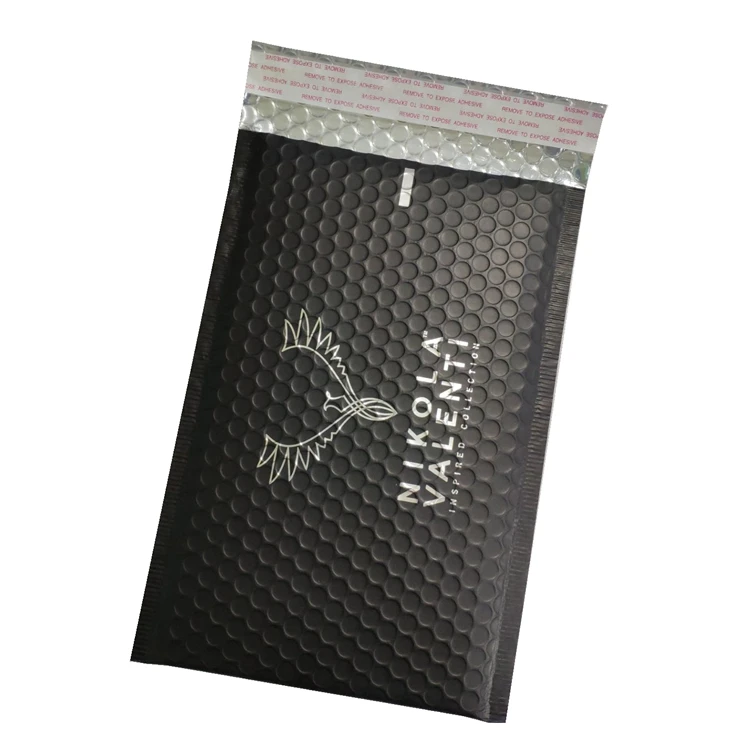 Wholesale Customized Printed  Bubble Envelope Matte Light Green Metallic Bubble Mailer