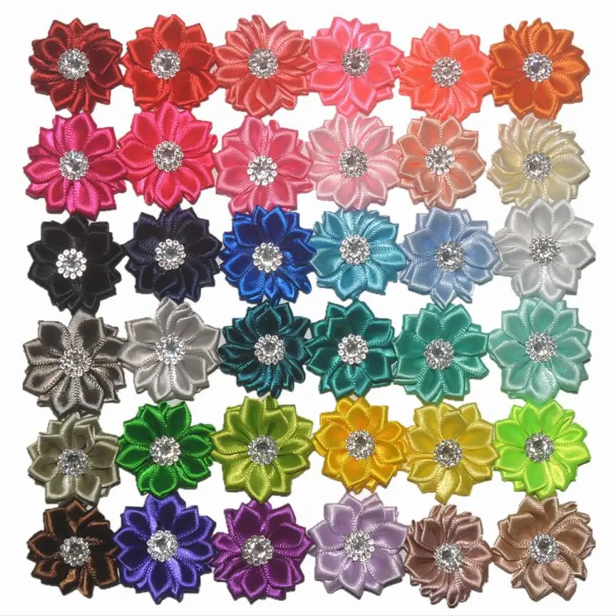 Artificial flower bouquets Rhinestone Flower DIY Flowers Home decoration hair accessories for Headband No Clips No Bows CH004