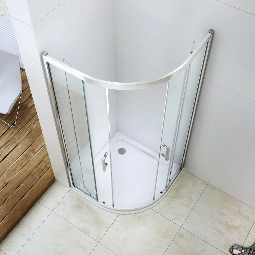 EX-503 High Quality Chrome 6mm glass classic shower Enclosure