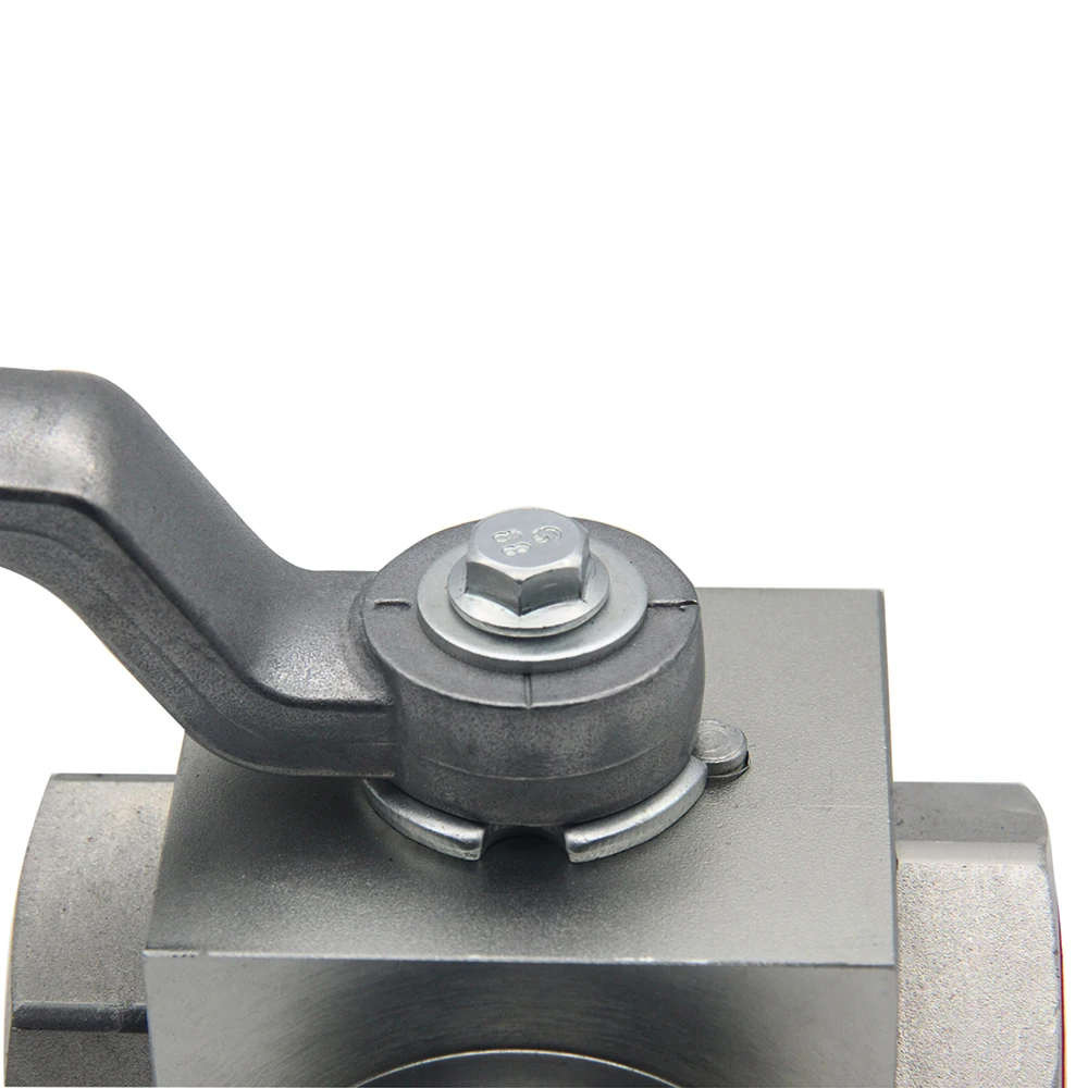 KHB3K 3 way high pressure hydraulic ball valveNPT1 1/4, 4568PSI 315Bar
