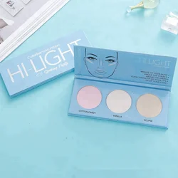 colorful vegan face highlighter pressed powder low moq private label branded cheap colored cheek  highlighter makeup