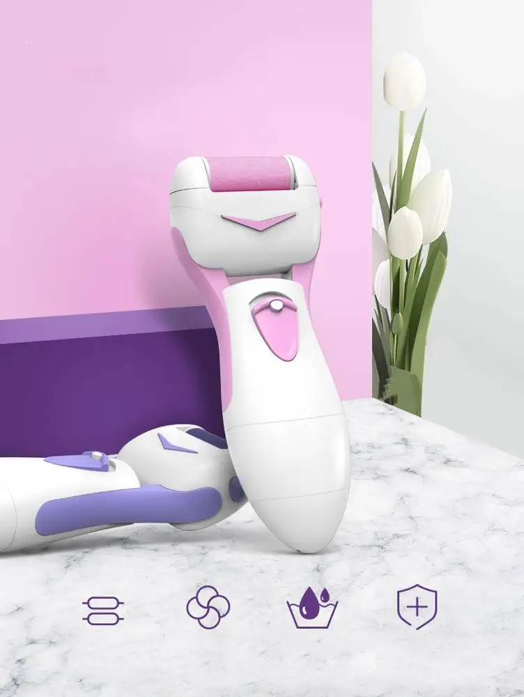 Мощное электрическое средство для удаления мозолей ног, перезаряжаемая электронная пилка для педикюра ног, удаляет сухость, мертвые, жесткие, треснувшие ногти