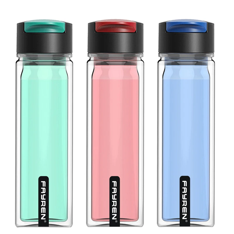  Оптовая продажа пластиковая бутылка для питьевой воды FAYREN с веревкой