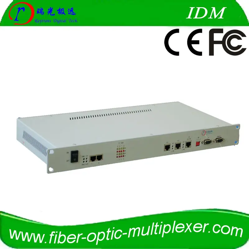 Ethernet для 2e1 по ip волоконно-оптического переключателя idm-top802