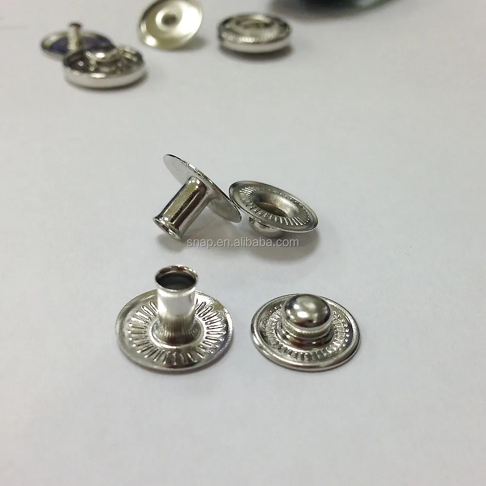 Hidden Cap Spring Press Snap Button