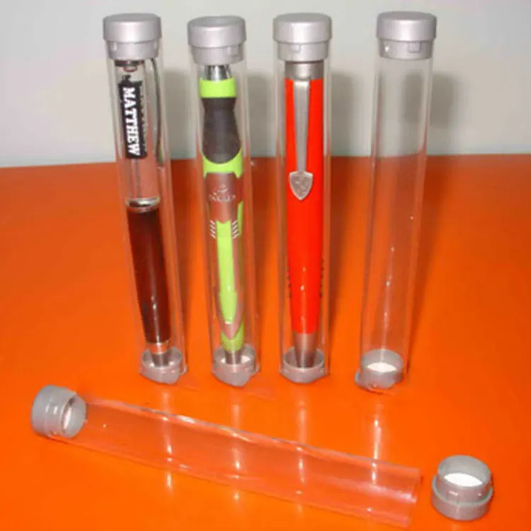 Прозрачные пластиковые трубки для ручек с наконечниками