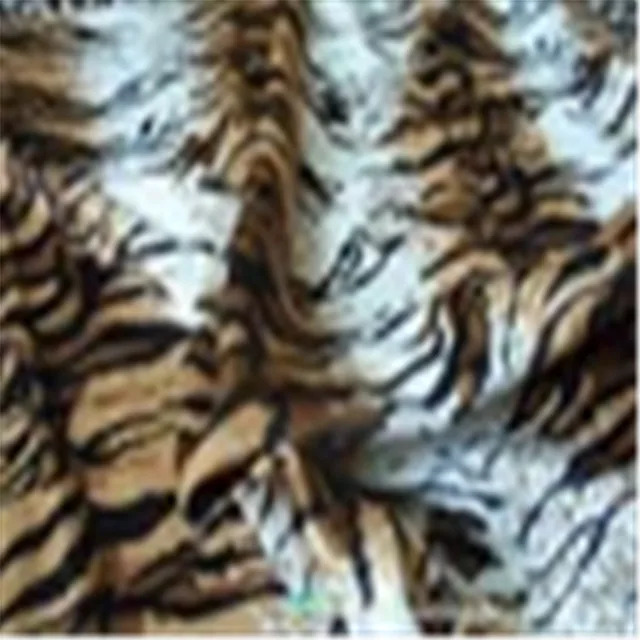 Tiger Stripe Printed Pattern velvet fabric