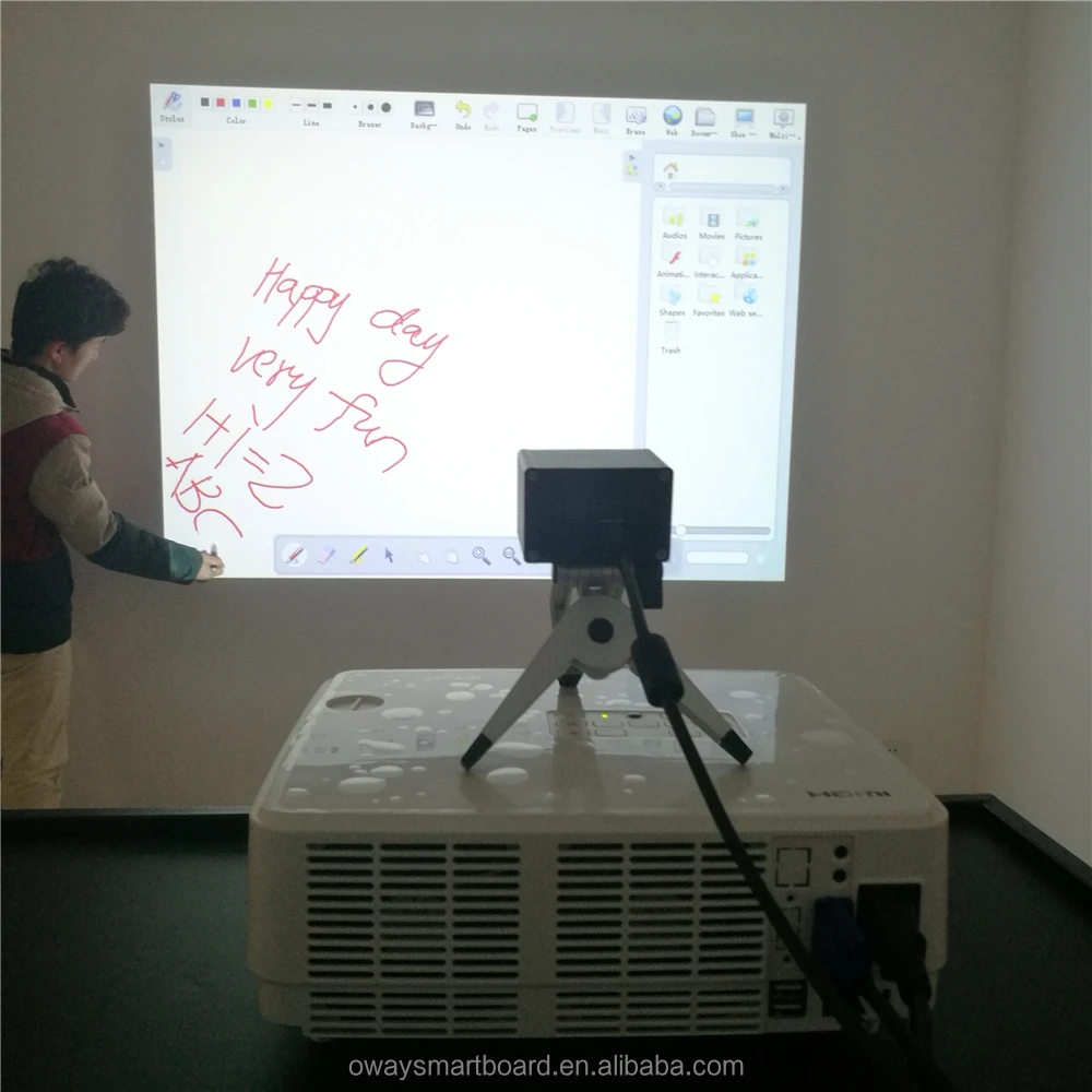 Low cost China interactive board  School and Business IWB with powerful education software whiteboard pen touch