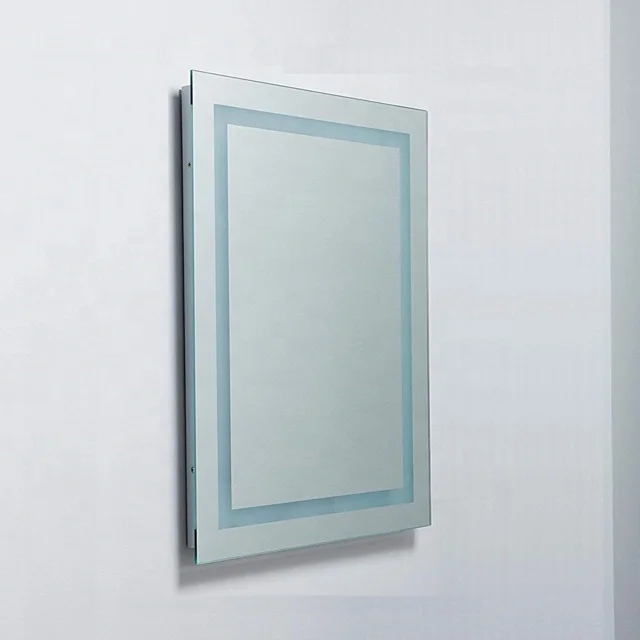 
Bathroom Clock Radio With Illuminated LED Light Mirror 