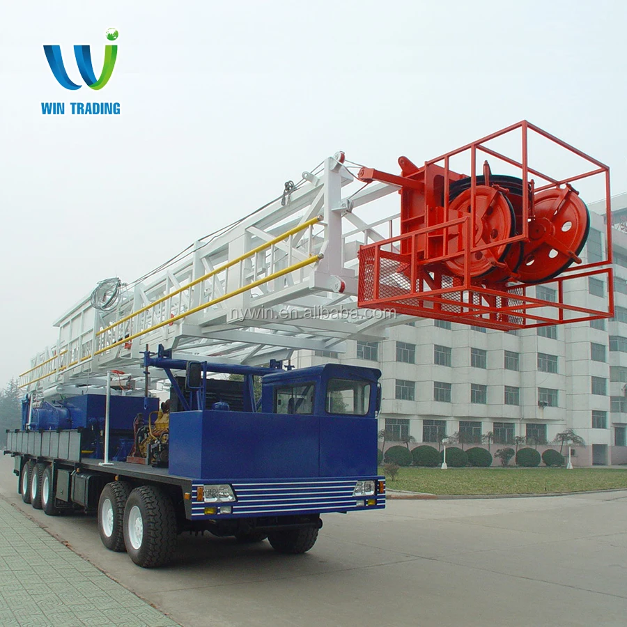 
RG API Standard Oil Field Oil and Gas Well Bore Hole Truck Mounted Mobile 550hp ZJ10 Drilling and Workover rig 