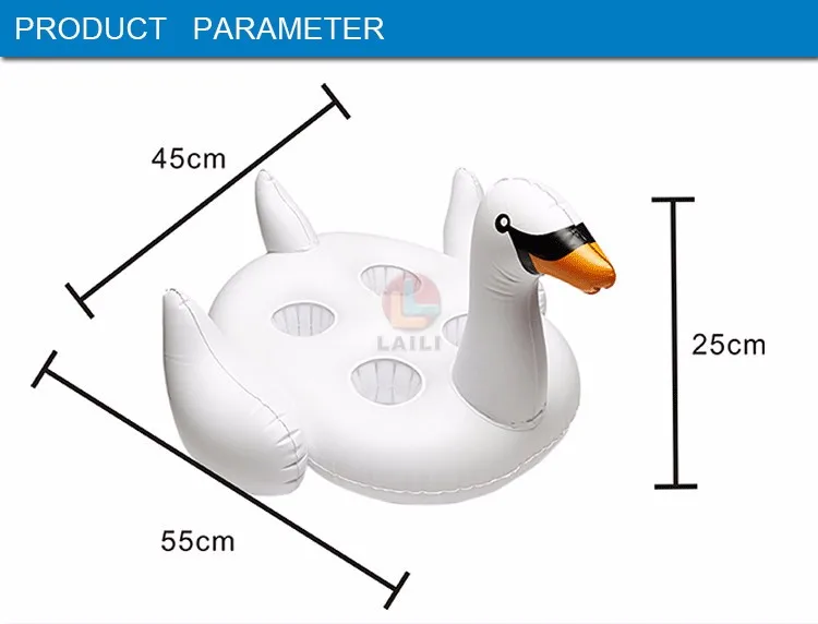 Inflatable four Cup Holder/ Inflatable swan cup holder and inflatable flamingo cup holder/china High quality PVC