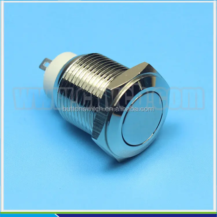 1691 16 мм ON-OFF фиксацией 16 мм самоблокирующимся плоская головка антивандальный кнопочный переключатель