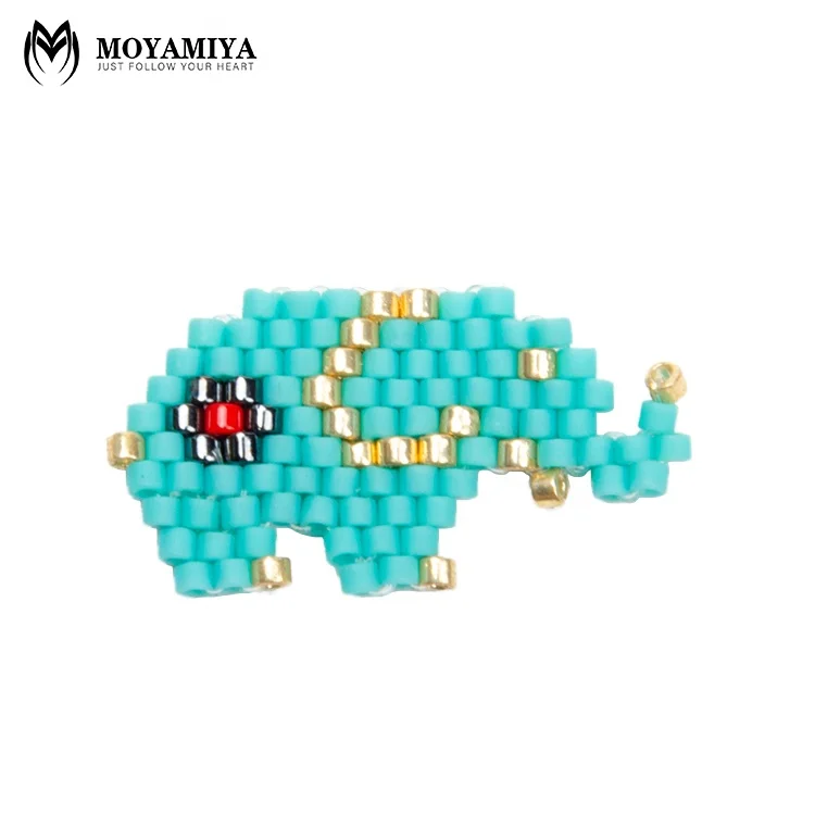 Moyamiya wholesale handmade jewelry delica beads elephant miyuki pendant charms Chinese online markets