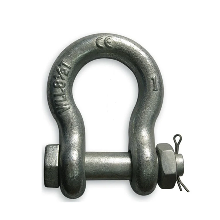 Lifting Accessories steel 20 ton bolt shackle for heavy industry