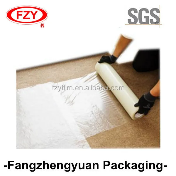 
PE protective film Self Adhesive Plastic Roll for using in carpets 