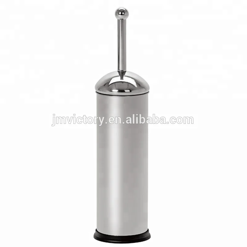 
High-end home hotel bathroom cleaning tool stainless steel toilet brush holder set 