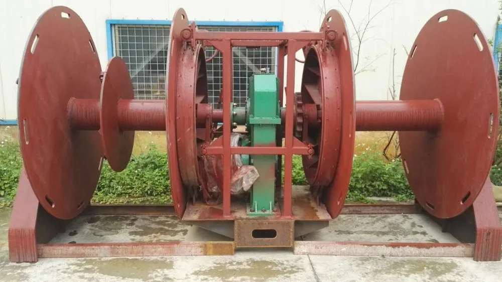 Small Boat Hydraulic Fishing Net Hauler Hoist Line Chainsaw Motor Drum Double Windlass Fish Capstan Anchor Rope Marine Winch