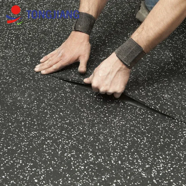 
TJ factory price SBR black and Epdm Rubber underlay sound and shock absorption Rubber flooring Rolls mat tile 