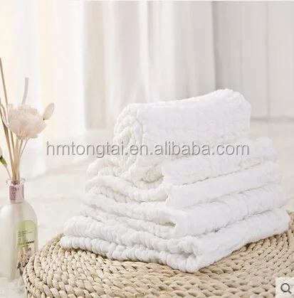 
5 pieces set of 100% cotton newborn baby gauze towel bib & burp 